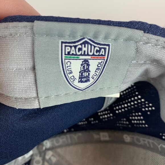 CF Pachuca MX Liga Navy Blue New Era 9Forty Strapback Adjustable Hat - Picture 6 of 6